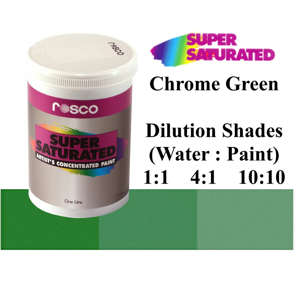 1l Rosco Super Saturated Chrome Green Paint